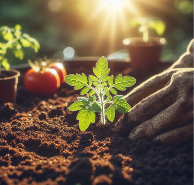 planting-small-tomato-plant