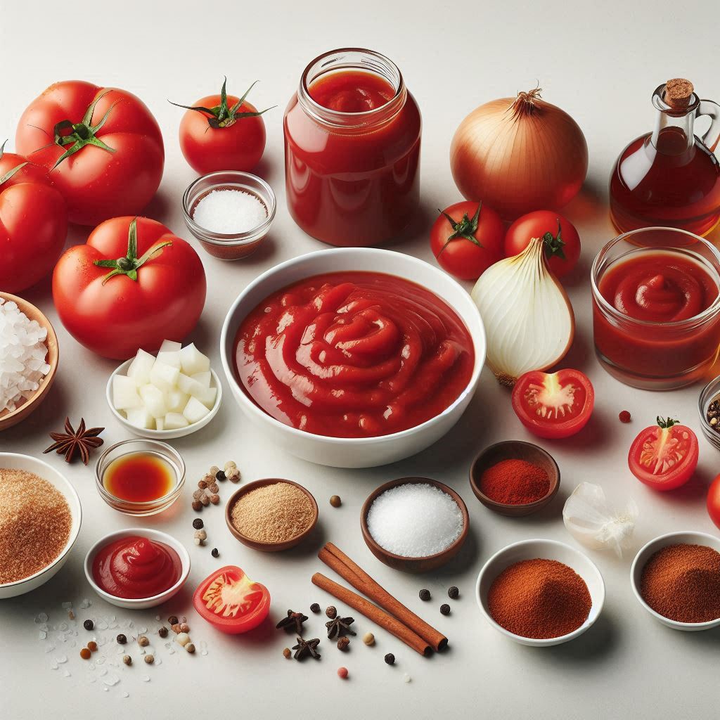 Ingredients for tomato ketchup
