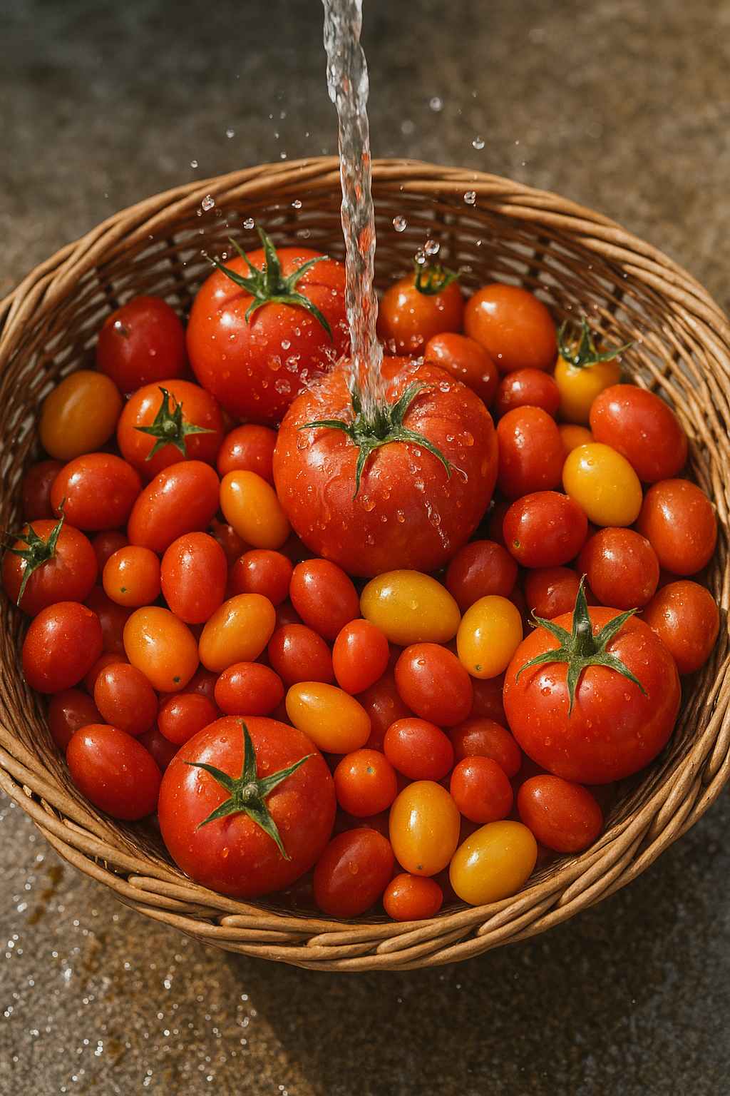washing-different-types-of-tomatoes