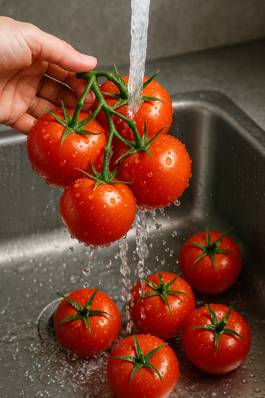 washing-tomatoes