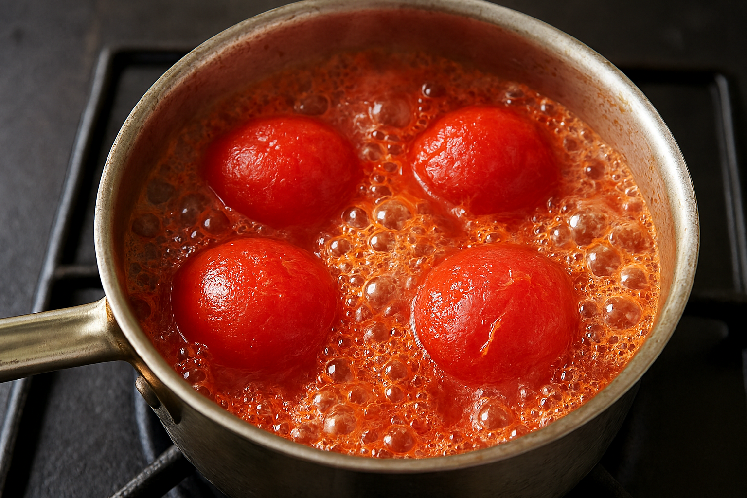 boiling tomatoes