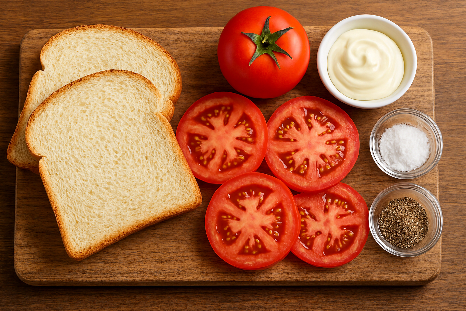 ingreduients-for-tomato-sandwiches