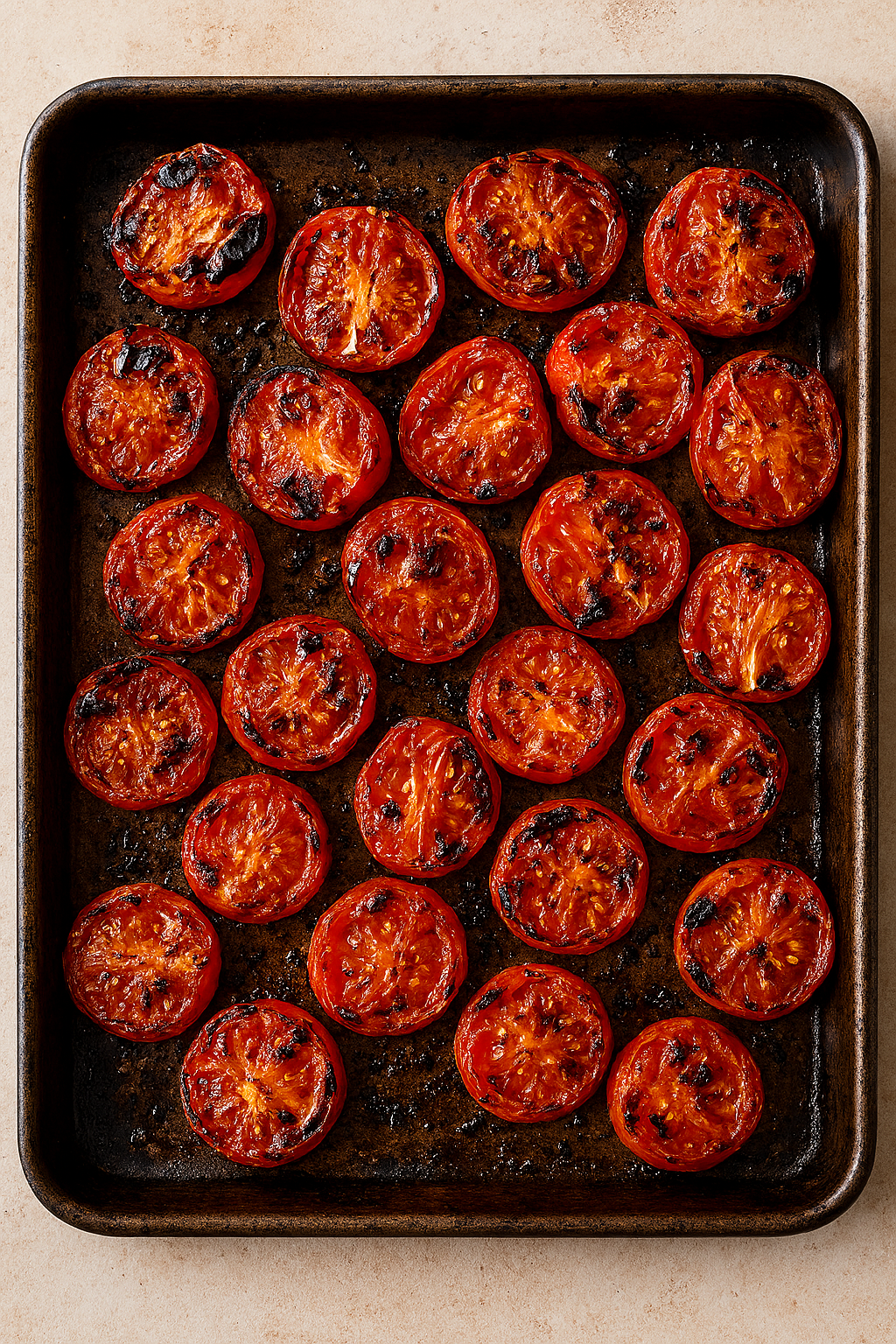 Grill-roasted tomato