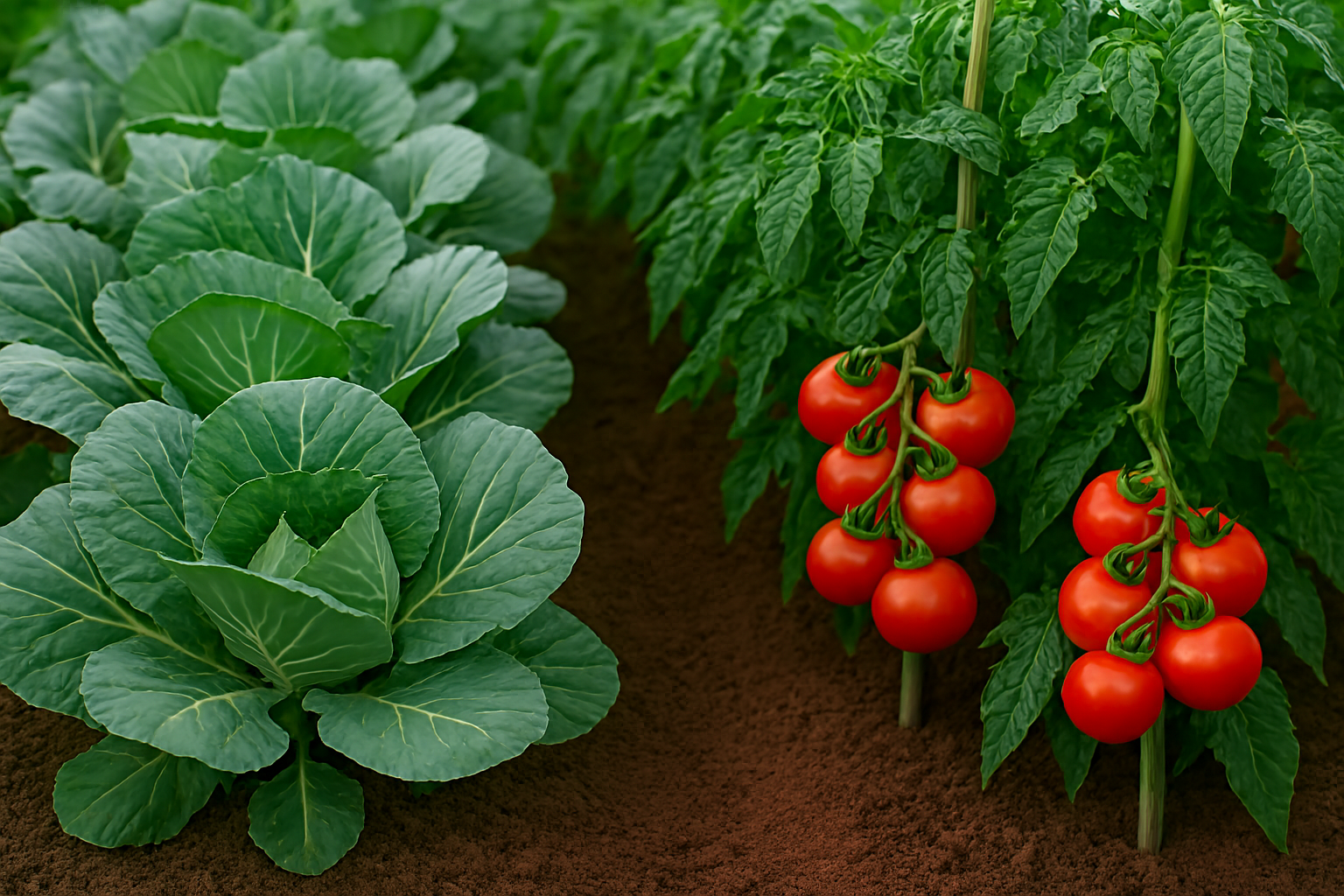 Brassicas-plants-with-tomatoes