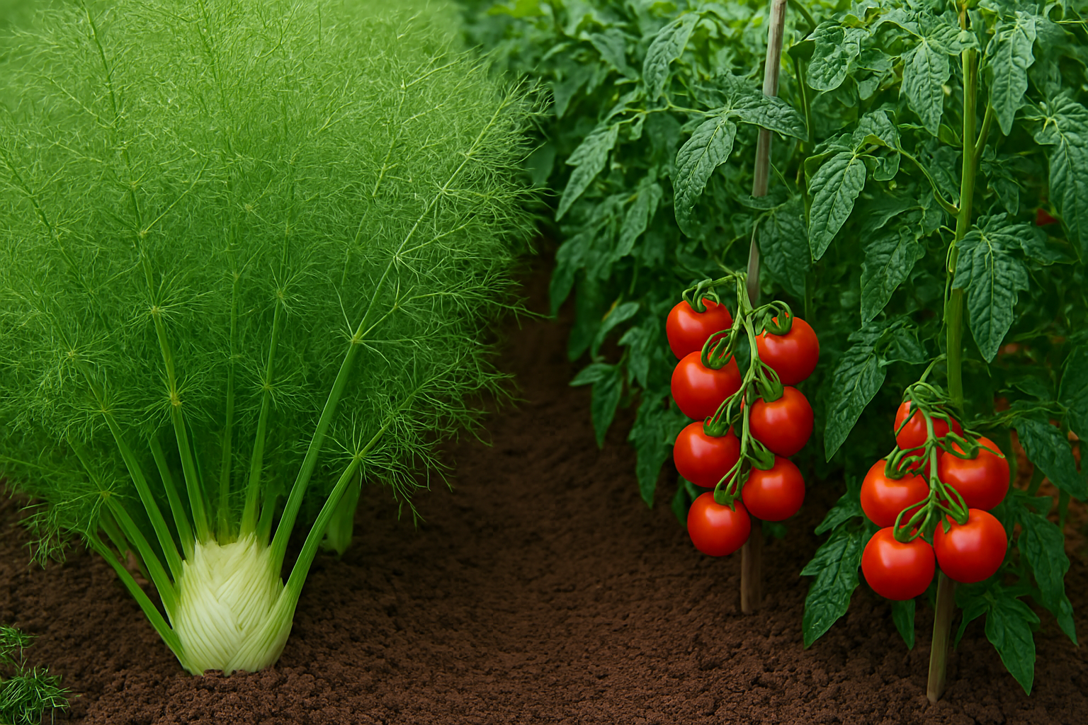 fennel-plants-with-tomatoes