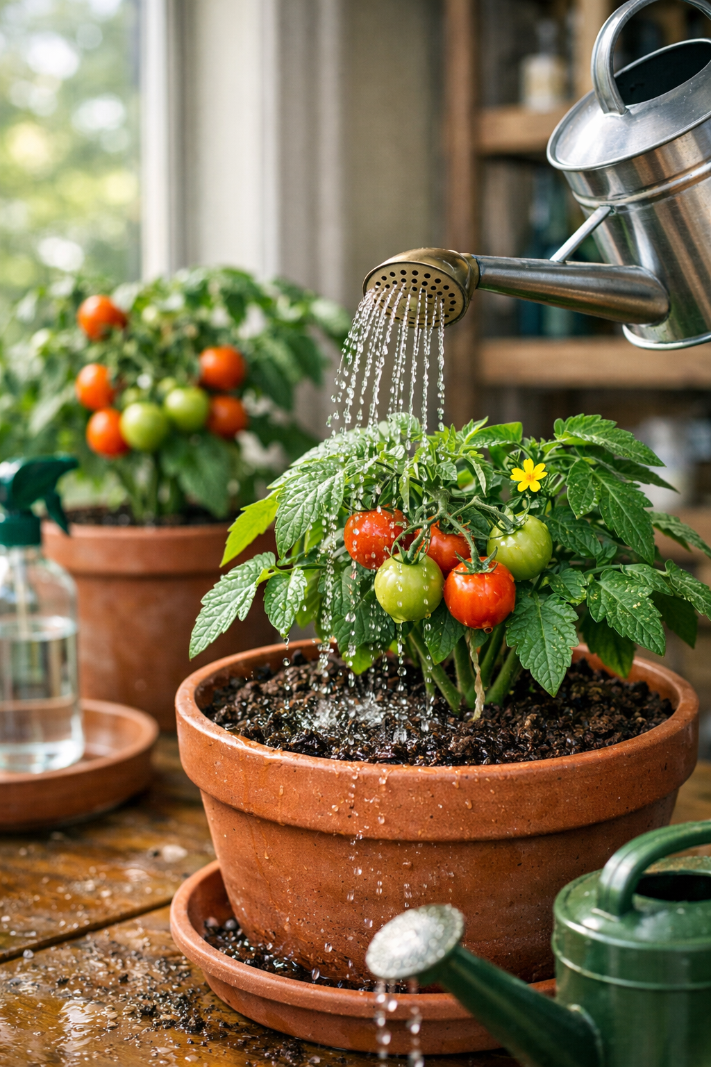 watering-tomato-plants-indoor